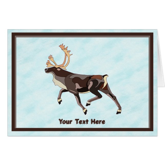 Folk Art Caribou/Reindeer (Front Horizontal)