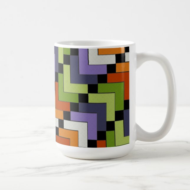 Folk Art Chevrons Coffee Mug (Right)