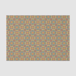 Folk Art Chrysanthemum Autumn Pattern Tissue Paper