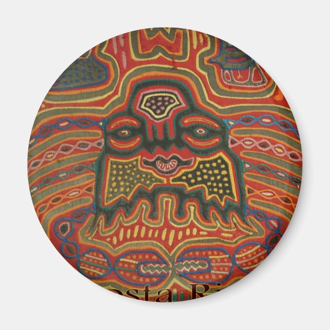 Folk Art Costa Rica Magnet (Front)