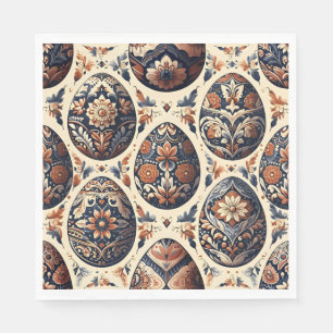 Folk Art Easter Egg Napkins