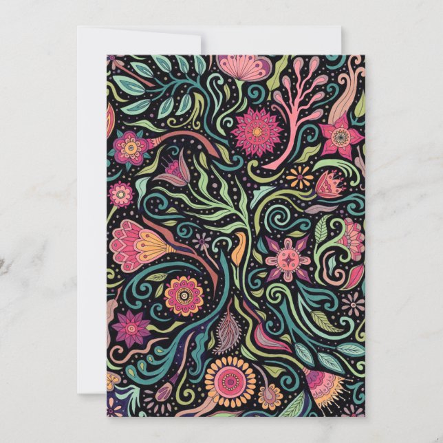 Folk Art Flower Card (Front)