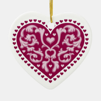 Folk Art Heart - Ornament