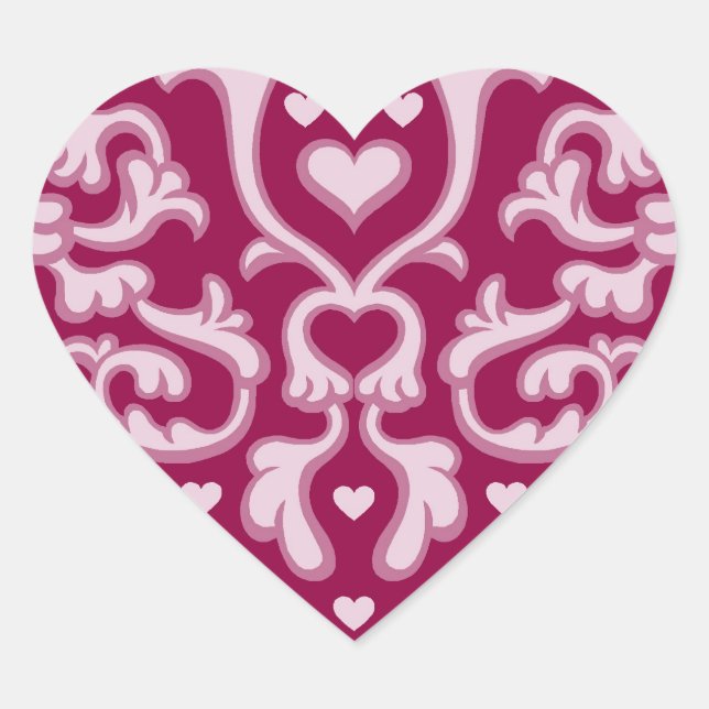 Folk Art Heart - Sticker (Front)