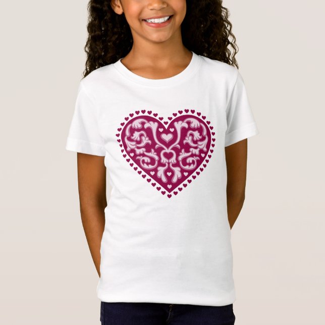 Folk Art Heart T-Shirt (Front)