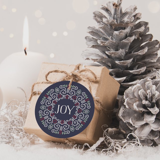 Folk Art Joy | Holiday Gift Tags (Creator Uploaded)