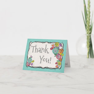 Folk Art Mexican Fiesta thank you note cards