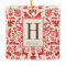 Folk Art Monogram & Photo Holiday Ornament