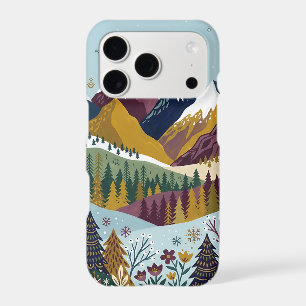 Folk Art Mountain Peak iPhone 17 Case