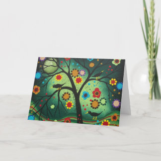 FOLK ART Never Alone BY LORI EVERETT greeting card