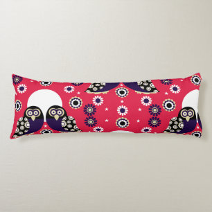 Folk Art Owl Body Cushion