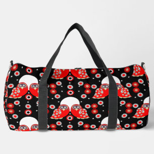 Folk Art Owl Duffle Bag