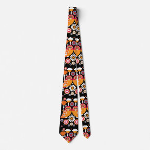 Folk Art Owl Tie