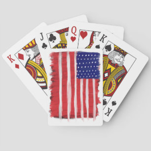 Folk Art Painted Flag Playing Cards