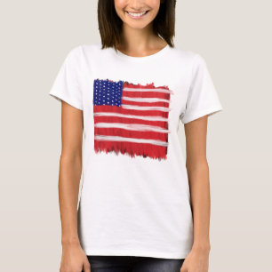 Folk Art Painted Flag T-Shirt