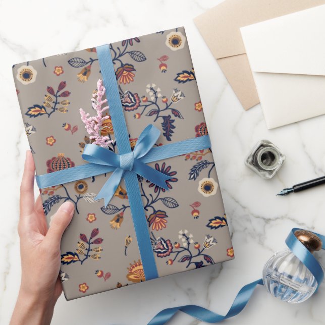 Folk Art Pattern  Wrapping Paper (Gifting)
