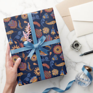 Folk Art Pattern  Wrapping Paper