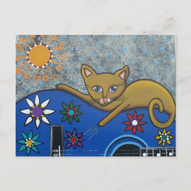 FOLK ART Play It Again BY LORI EVERETT postcard (Front)