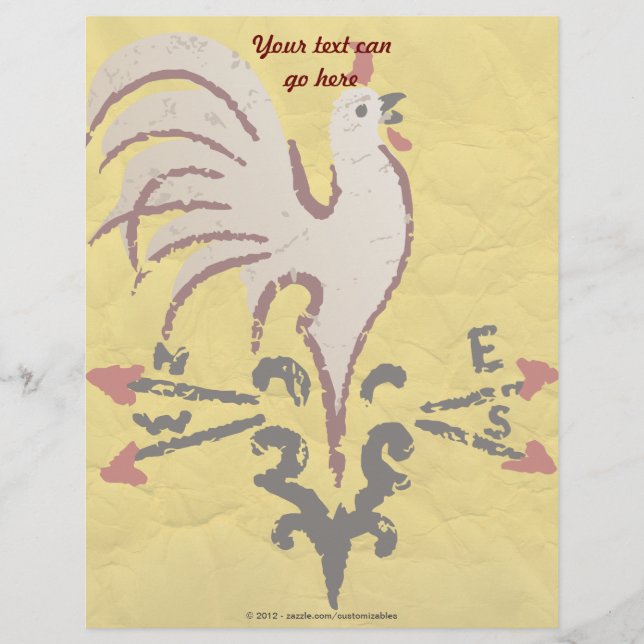 Folk Art Style Rooster (Front)