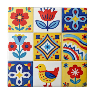 Folk Art Tile