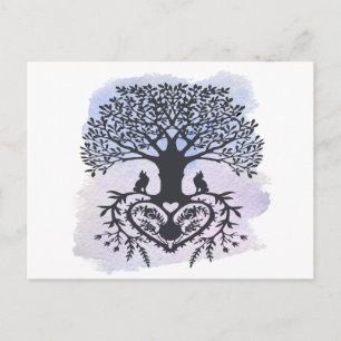 Folk Art Tree of Life Postcard