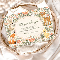 Folk Art Woodland Animals Diapper Raffle