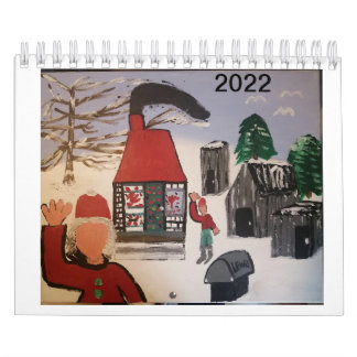 Folk artist Pierre Martin 2022 Calendar
