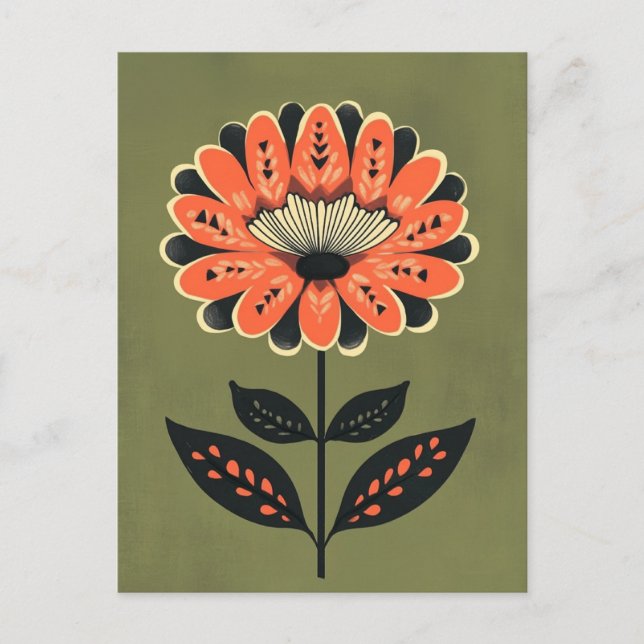 Folk Bloom #234 Postcard (Front)