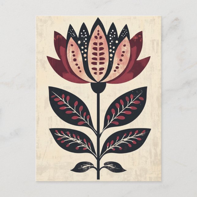 Folk Bloom #248 Postcard (Front)