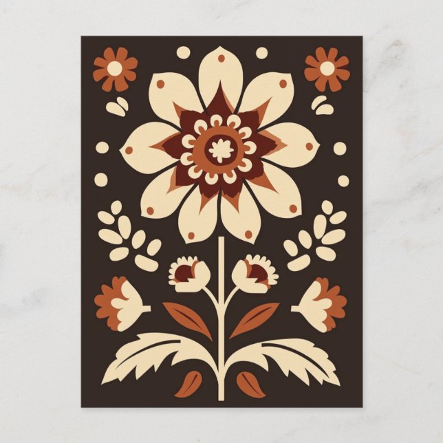 Folk Bloom #250 Postcard (Front)