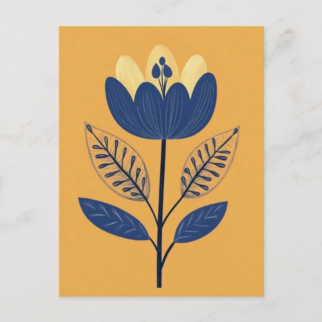 Folk Bloom No.259 Postcard (Front)