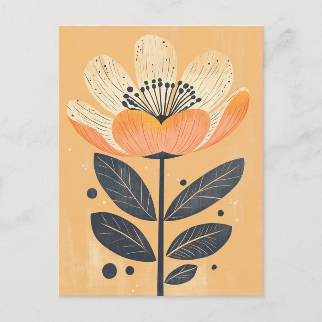 Folk Bloom No.267 Postcard (Front)