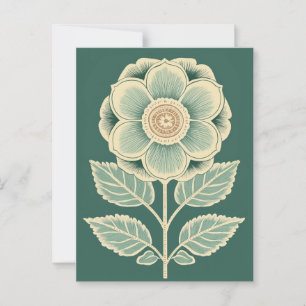 Folk Bloom No.268 Postcard