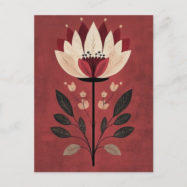 Folk Bloom No.272 Postcard (Front)