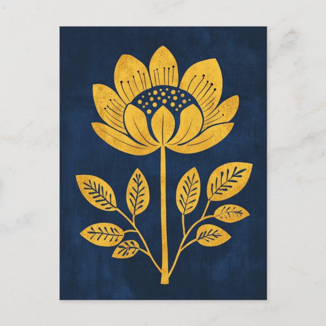 Folk Bloom No.276 Postcard (Front)