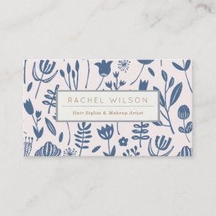 Folk Botanical Print Business Card