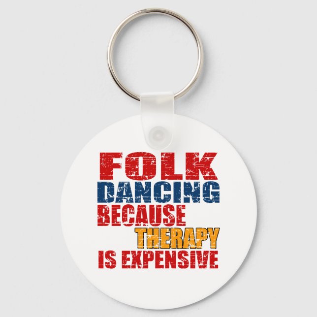 Folk Dance Designs Key Ring (Front)