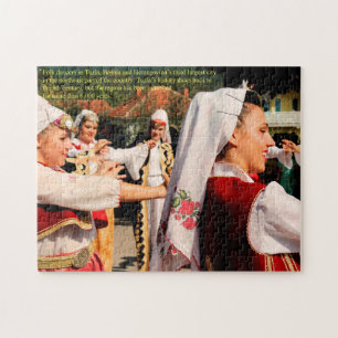 Folk Dancers in Tuzla Bosnia Jigsaw Puzzle