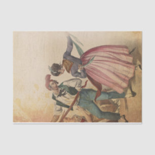 Folk Dancers Tissue Paper