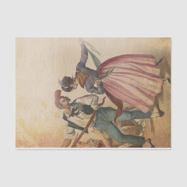 Folk Dancers  Tissue Paper (Front)