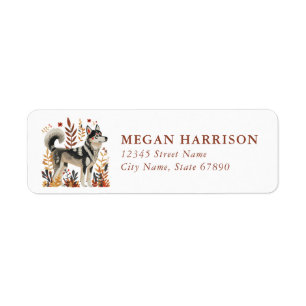 Folk Dogs Return Address Labels