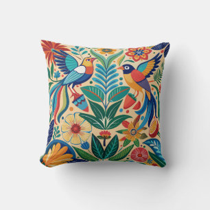 Folk Flora & Fauna Cushion