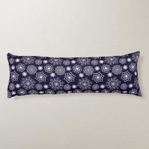 Folk floral blue II pattern Body Cushion