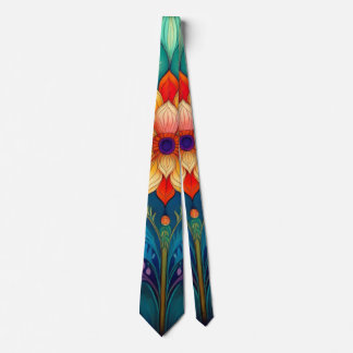 Folk Floral Tie
