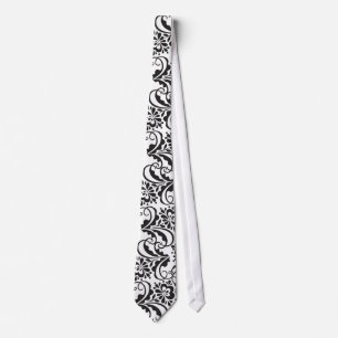 folk flower tie