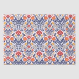 Folk flowers pattern  tissue paper