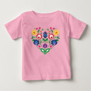 Folk heart baby T-Shirt