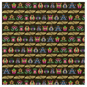 Folk Hungarian Pattern Fabric
