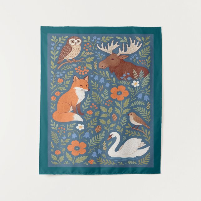 folk lore art tapestry (Front)
