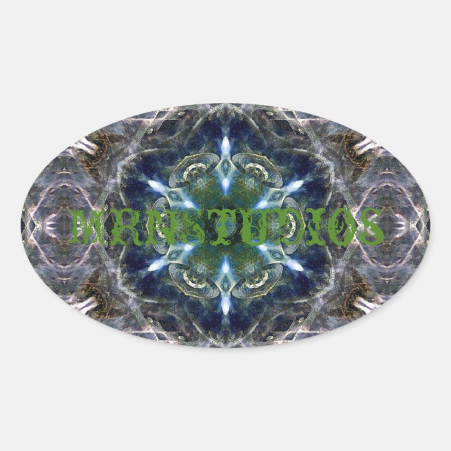 Folk Mandala  Classic Round Sticker (Front)